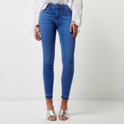 Blue bleached wash Molly jeggings